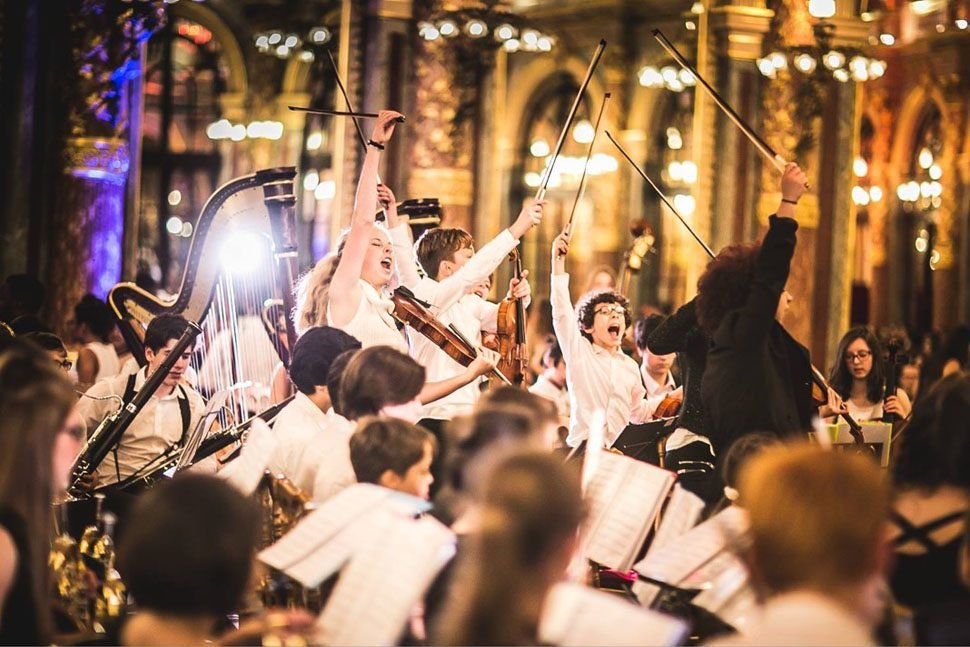 L’orchestre en concert